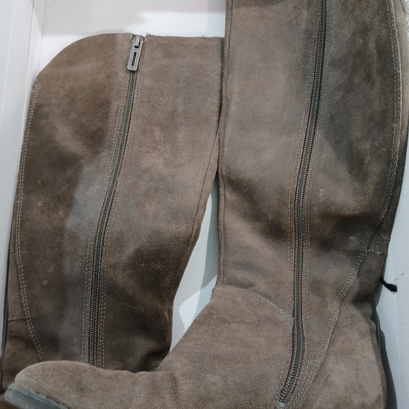 Ivanka Trump Jenn Dark Gray Leather/Suede riding boots size women's 8. - Picture 8 of 10